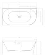 Wanna wolnostojąca narożna EMPORIA MOLLY 160x78x60 lewa
