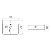 Umywalka nablatowa Altaya Mini Lavita