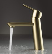 Bateria umywalkowa stojąca Arnika Deante złoto szczotkowane