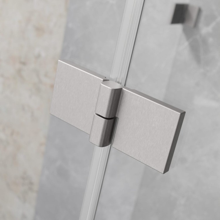 Kabina przyścienna Radaway Essenza Brushed Nickel KDJ+S lewa