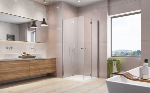 Kabina kwadratowa Radaway EOS KDD-B 80x80x197 szkło przejrzyste