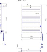 Grzejnik elektryczny suchy HF York 77x53 biały mat Hygge Family