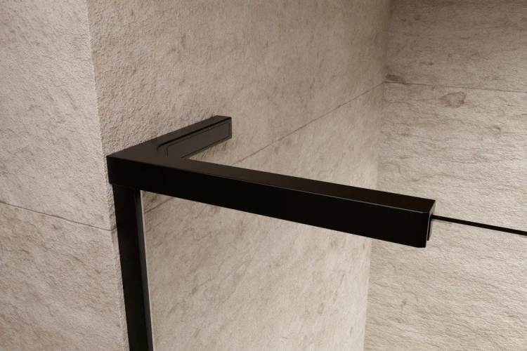 Kabina prysznicowa walk-in Radaway Modo SL Black II lewa