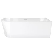 Wanna narożna intero v230spwh 140 cm montaż prawostronny przelew szczelinowy korek klik klak biały