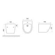 Bidet wiszący Sinto Lavita