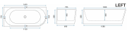 Wanna akrylowa narożna Sydney Bellanto 170 Rea lewa