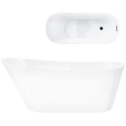 Wanna wolnostojąca corsan estella 170 cm z wykończeniem grafit / gun metal