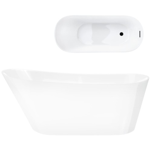 Wanna wolnostojąca corsan estella 170 cm z wykończeniem grafit / gun metal