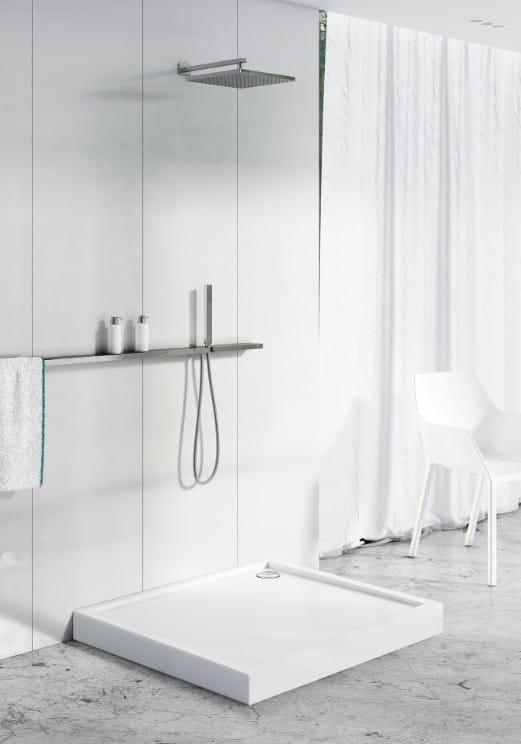 Brodzik prostokątny Cameron 70x140 Schedpol Schedline, biały