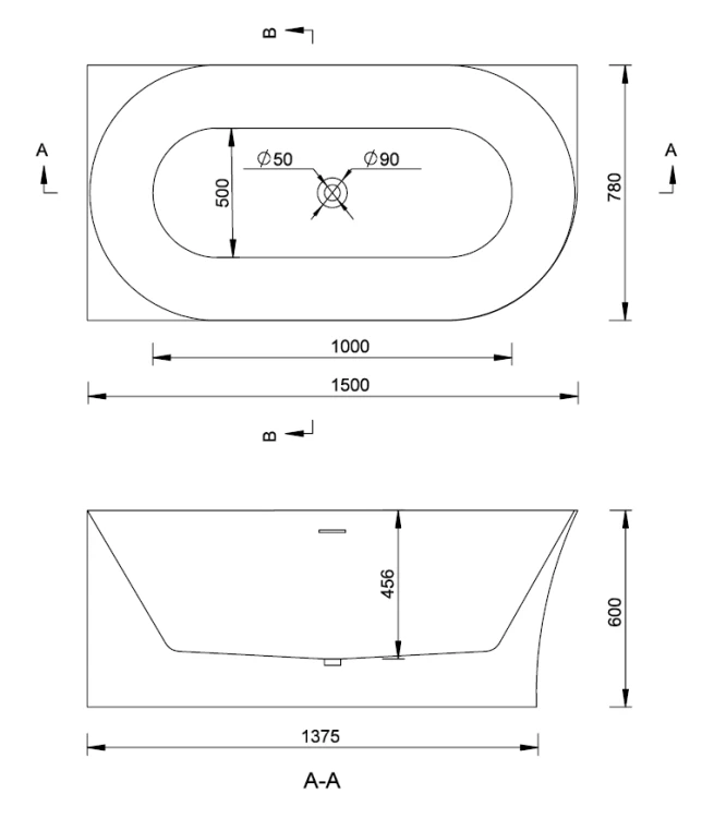 Wanna wolnostojąca narożna EMPORIA MOLLY 150x78x60 lewa