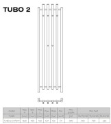 Grzejnik łazienkowy dekoracyjny Radeco Tubo 2 162x46cm chrom