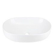 Umywalka nablatowa olvena uc5566wh 600x400x150mm owalna biały korek