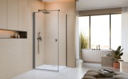 Kabina prysznicowa Radaway Nes Brushed GunMetal KDJ I lewa
