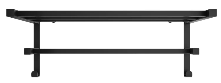 Półka grzejnikowa HF Sheffield 52x28,4 square czarny mat Hygge Family