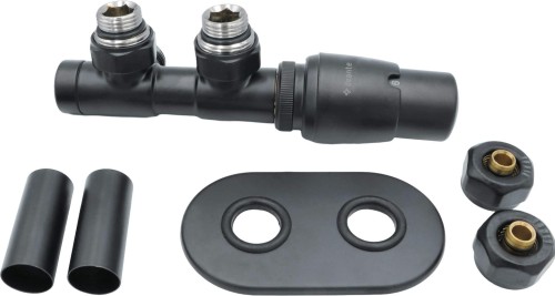 Zawór termostatyczny do grzejnika prawy titanium mat Deante