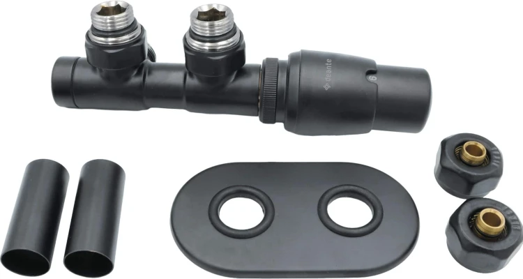 Zawór termostatyczny do grzejnika prawy titanium mat Deante