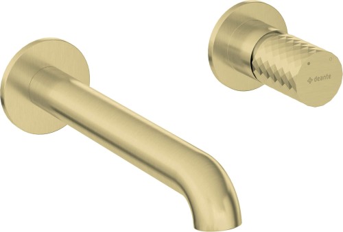 Bateria umywalkowa podtynkowa Silia Hexa Deante złoto szczotkowane