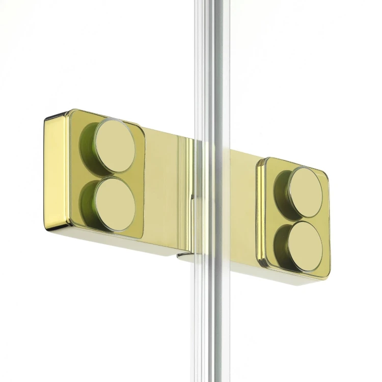 Kabina pięciokątna New Trendy Eventa Gold Shine 90x90x200 lewa