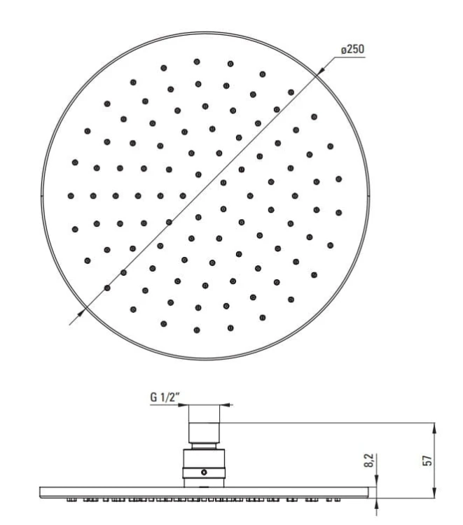 Zestaw prysznicowy podtynkowy Temisto chrom Deante