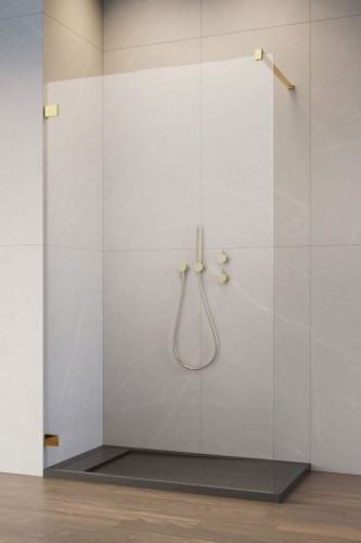Kabina Radaway Essenza Pro Gold Walk-in II 155x200