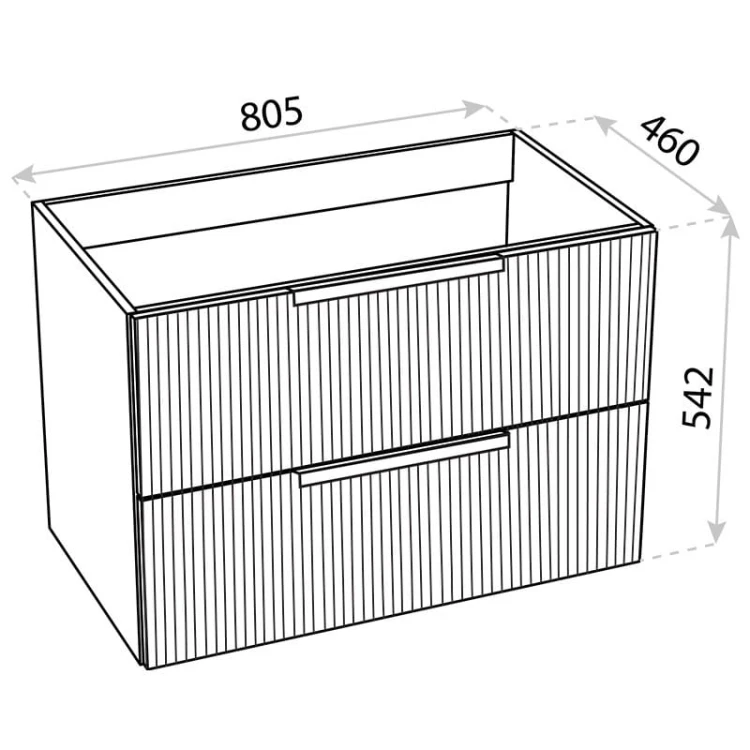 Szafka wisząca Oklahoma White Mat 800 Lavita