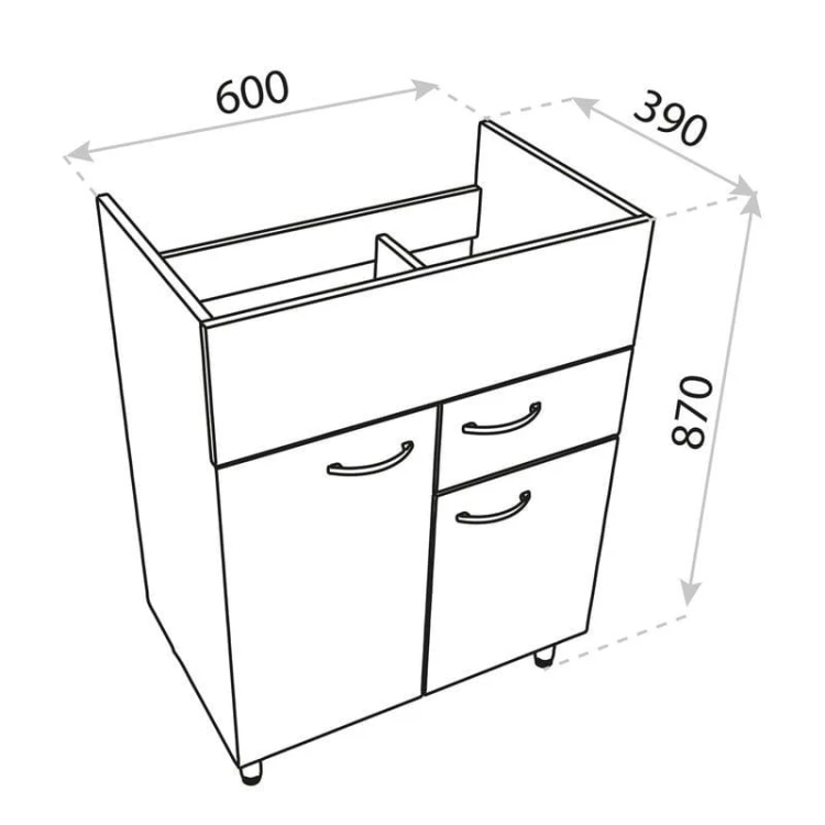 Szafka stojąca Basic Barato 600 Lavita