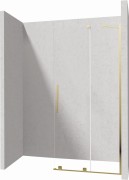 Ścianka prysznicowa walk-in 90x195 złota Prizma Deante