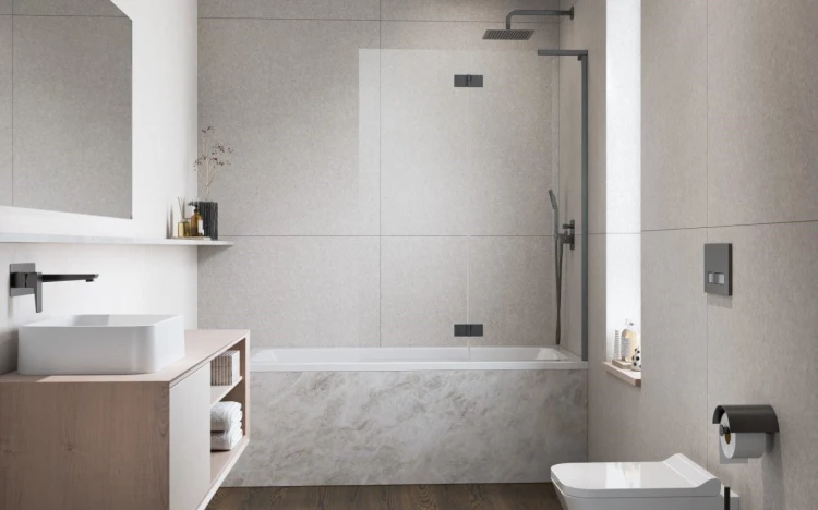 Parawan nawannowy Radaway Essenza 8 SL Brushed GunMetal PND II prawy