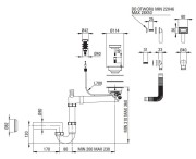 Zlewozmywak granitowy z baterią 1-komorowy z ociekaczem Deante Evora