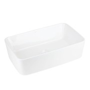 Umywalka nablatowa ango uc5627bl prostokątna 480x295x135 mm czarny korek