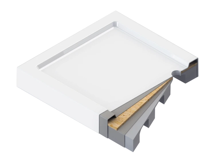 Jasmin Plus Brodzik akrylowy półokrągły 80 cm