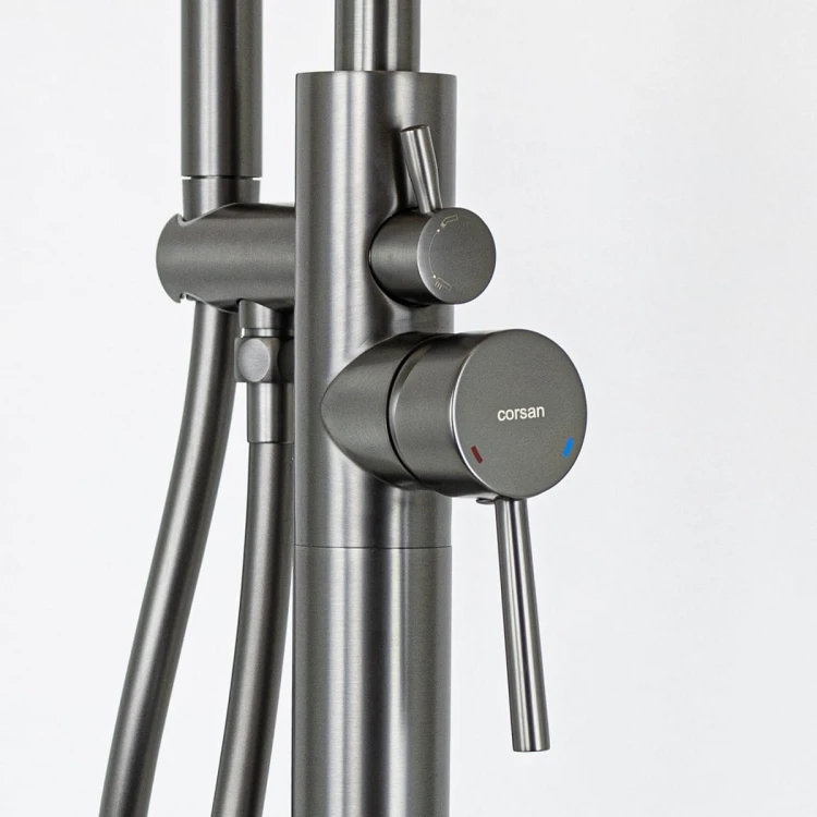 Bateria wannowa wolnostojąca corsan lugo cmb7535gm gunmetal