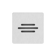 Brodzik kwadratowy PROTOS White Stone 90x90 Schedpol Schedline, biały - odpływ na środku