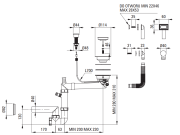 Zlewozmywak granitowy 1-komorowy grafit metalik Momi Deante