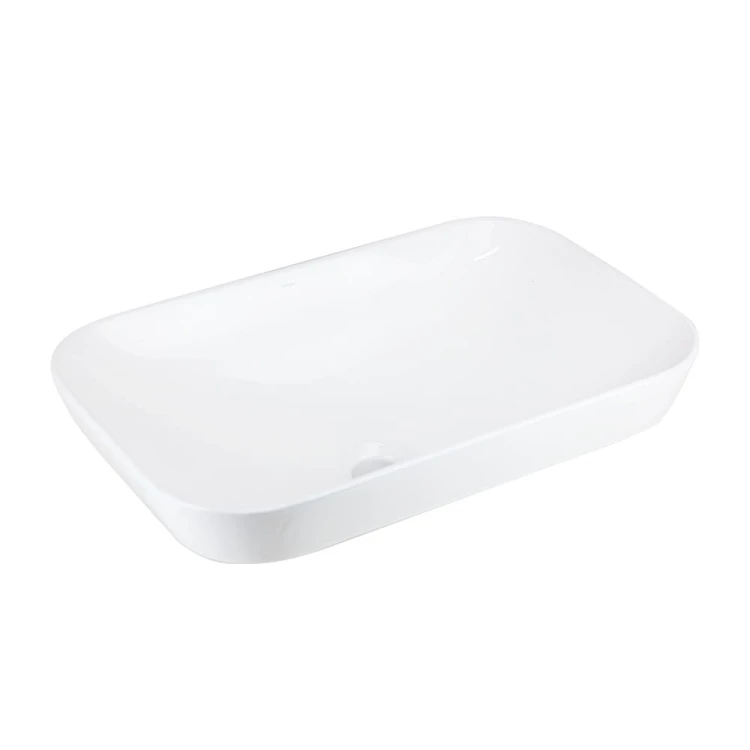 Umywalka nablatowa intero uc5580ch prostokątna 530x335x170 mm chromowany korek