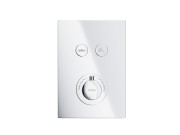 Zestaw prysznicowy podtynkowy corsan box termostat przyciskowy deszczownica 25cm chrom