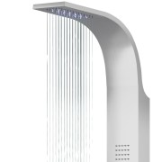 Panel prysznicowy corsan samsara mieszacz stal szczotkowana deszczownica led