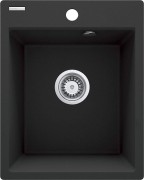 Zlewozmywak granitowy 1-komorowy grafit metalik Corio Deante