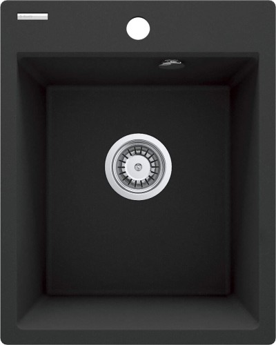 Zlewozmywak granitowy 1-komorowy grafit metalik Corio Deante