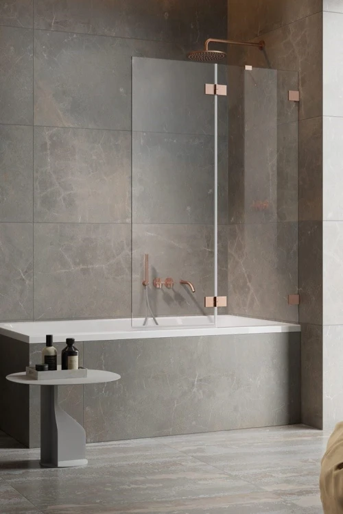 Parawan nawannowy Radaway Essenza Pro Brushed Copper PND II prawy