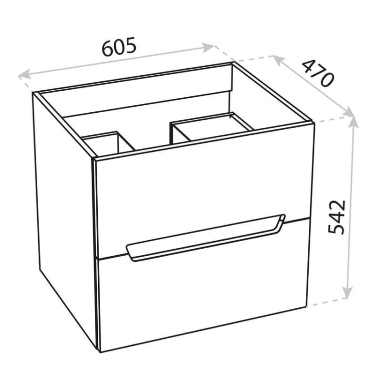 Szafka wisząca Kansas White 600 Lavita