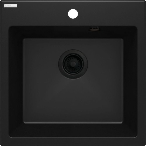 Zlewozmywak granitowy 1-komorowy Evora Deante nero