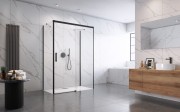Kabina prysznicowa Radaway Idea Black KDJ+S 100x80x200,5 czarna prawa