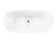 Wanna wolnostojąca olvena v041xlgl 170 cm korek klik klak złoty