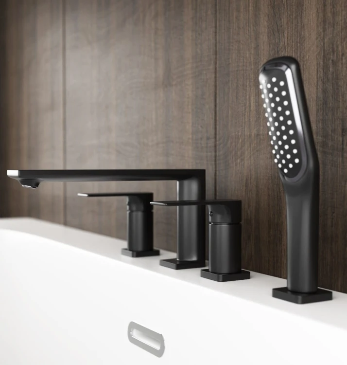 Bateria wannowa otworowa corsan cmb7142bl trino czarna