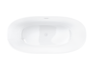 Wanna wolnostojąca corsan e026 salina 160 cm z wykończeniem białym