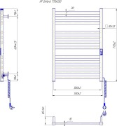 Grzejnik elektryczny suchy HF Oxford 77x53 biały mat Hygge Family