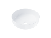 Wolnostojąca umywalka nablatowa corsan 649988 okrągła biała 41,5 x 41,5 x 13,5 cm z korkiem białym