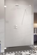 Kabina prysznicowa Radaway Essenza Pro White Walk-in II 155x200