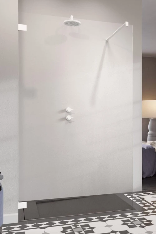 Kabina prysznicowa Radaway Essenza Pro White Walk-in II 155x200